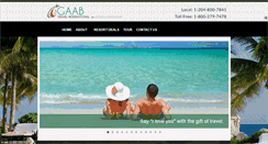 Desktop Screenshot of gaabtravelclub.com